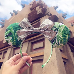 Palm Tree Mickey Ears Headband l Floral Florida Beach