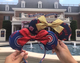 Baseball Mickey Ears Headband