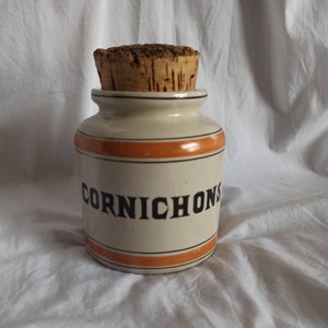 Vintage stoneware pickle jar