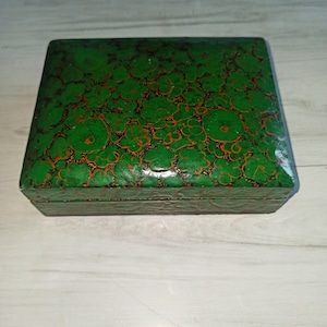 Vintage wooden jewelry box