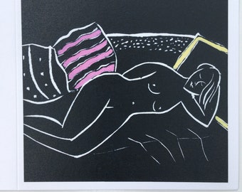 Greetings Card (Lino Beach)