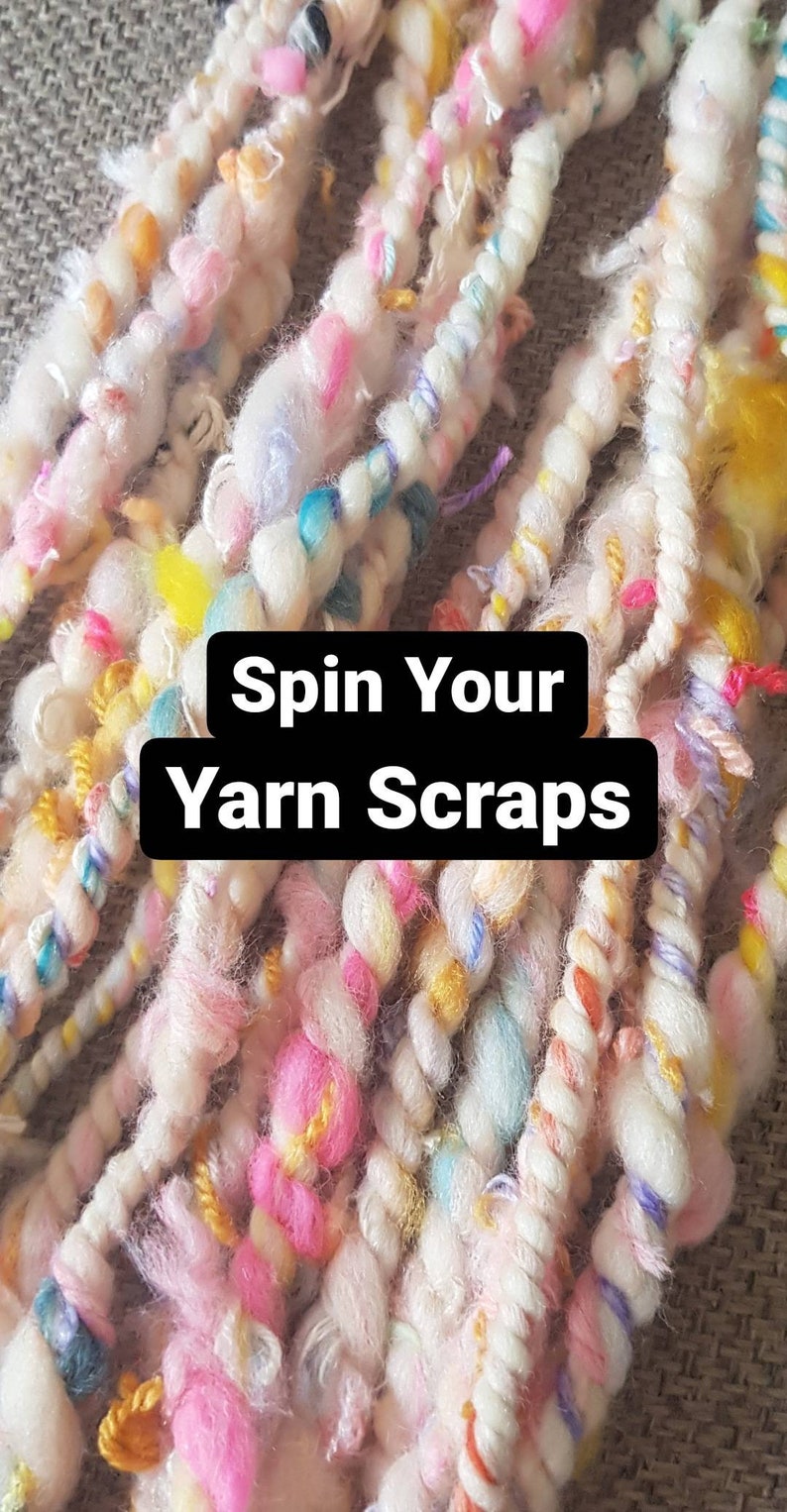 Spin your scraps yarn scrap yarn spun into a skein of bespoke Etsy