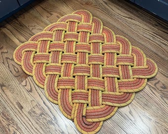 Welcome Mat  (Large) - Rock Climbing Rope Rug - Rock Climber Gift