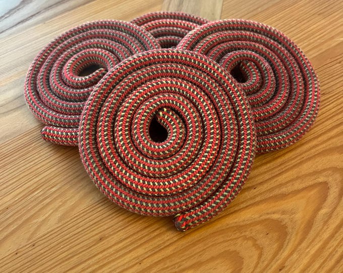 Climbing Rope Coasters – Handmade Rock Climbing Gift, Recycled Rope Drink Coasters, Climber Gift, Unique Outdoor Decor