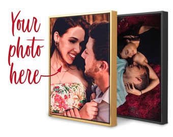 Gepersonaliseerde cadeau canvas prints | Aangepaste canvas |  Foto op canvas | Houten Frame | Valentijnsdag cadeau voor hem | Cadeau-idee 2019 | Gepersonifieerd