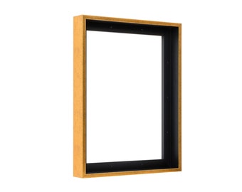 Pixy Canvas Floater Frame for 1.5 inch Deep Canvas Paintings, Wood Panels & Stretched Canvas. Floating Frame fits up to 1-1/2 Deep Paintings