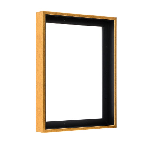 Pixy Canvas Floater Frame for 1.5 inch Deep Canvas Paintings, Wood Panels & Stretched Canvas. Floating Frame fits up to 1-1/2 Deep Paintings