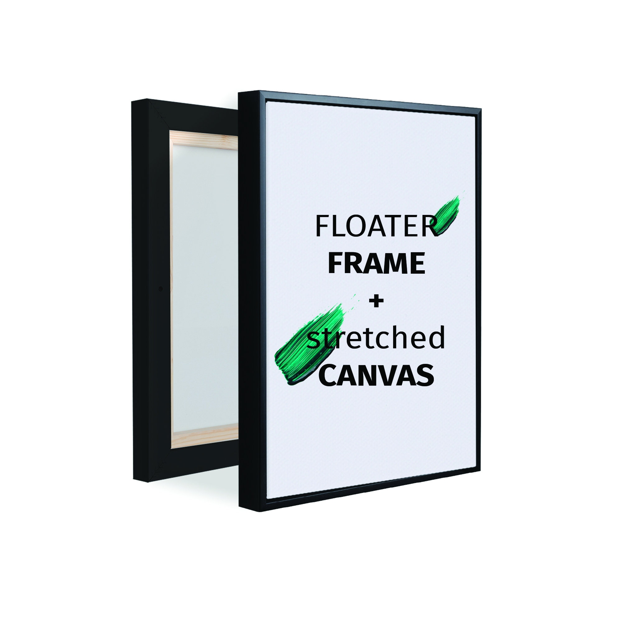 Pixy Canvas 16x20 inch Floater Frame for Canvas Paintings, Wood Panels,  Canvas Panels & Stretched Canvas Boards. Floating Frame fits 5/8, 3/4 &  max