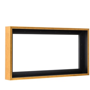 Moldura flutuante de lona Pixy para pinturas em tela profunda de 1,5 polegadas, painéis de madeira e tela esticada. Moldura flutuante para pinturas de até 1-1/2"