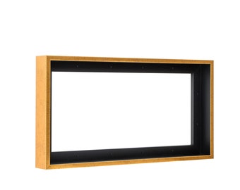 Moldura flutuante de lona Pixy para pinturas em tela profunda de 1,5 polegadas, painéis de madeira e tela esticada. Moldura flutuante para pinturas de até 1-1/2&quot;