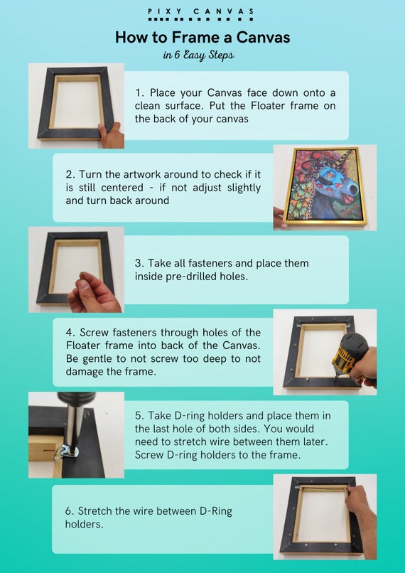 Gold Floater Frame for 1.5 Deep Canvas, (Multiple Sizes) (8x10)