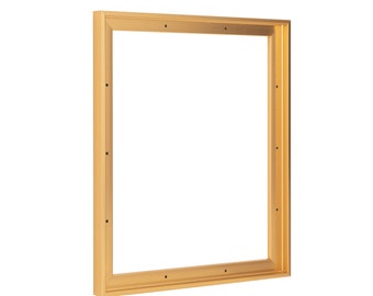 Molduras flutuantes para pinturas em tela | 12 cores | Moldura flutuante para telas esticadas, painéis e obras de arte | 1-3/8&quot; de espessura para telas de 3/4&quot; de profundidade