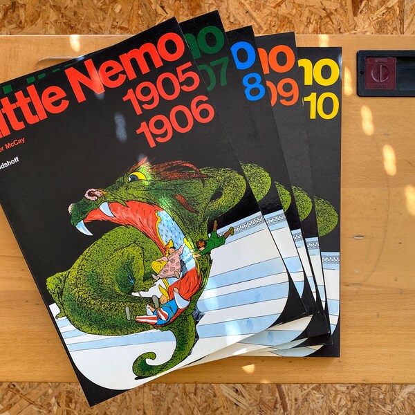 Vintage2LoveBooks-Little Nemo-Winsor McCay-Zeitung Comics Bücher-70S American Graphic Novels-1974 Rare and Exclusive-リトルニモコミックス- リトルニモコミックス- リトルニモコミックス- リトルニモコミックス- ❤️