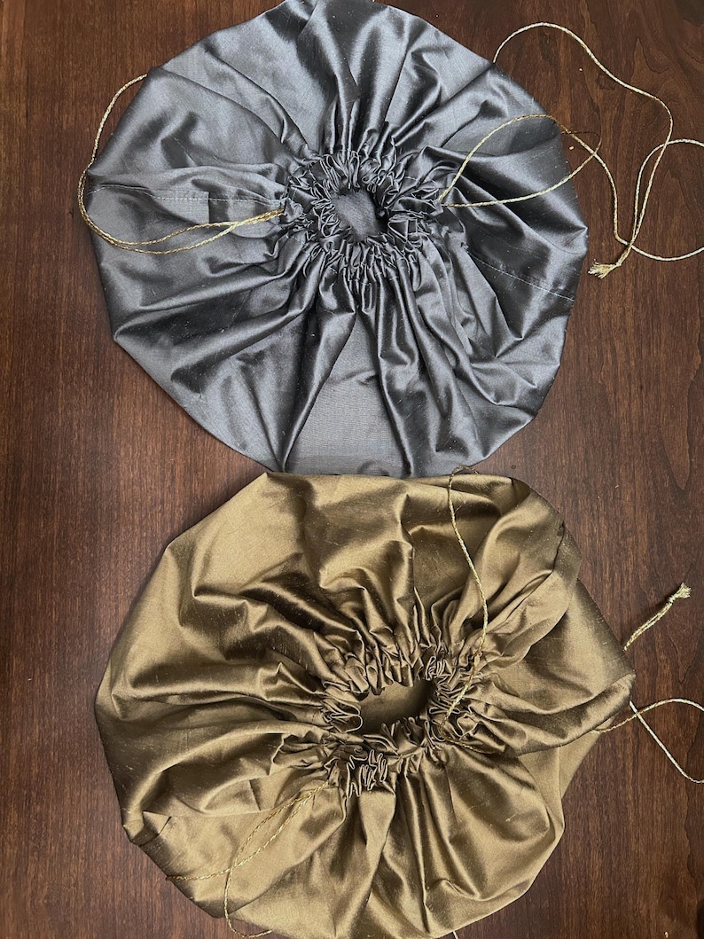 Pure Silk LARGE CIRCULAR Drawstring Bag - Etsy