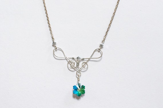 Treble Clef Wire Wrapped Necklace - Wire Wrapped Treble Clef Pendant Treble Clef Wire Wrapped Necklace - Wire Wrapped Treble Clef Pendant