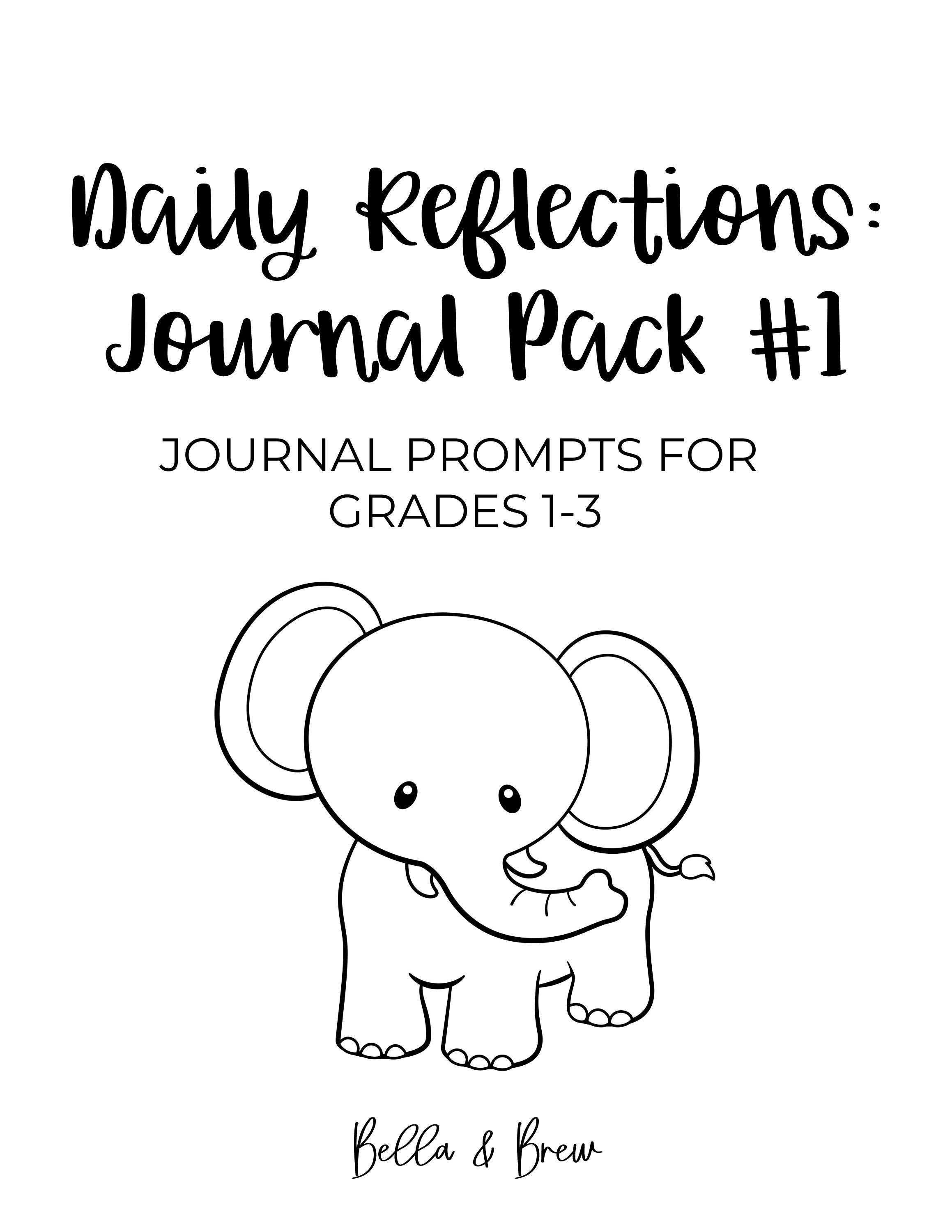 Printable Journal Prompts for Students Grades 1-3 - Etsy