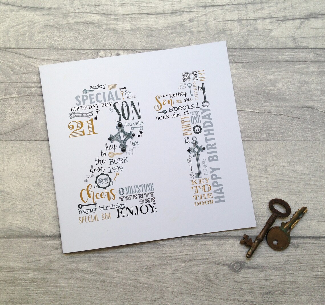 Nephew Son 21st Birthday Card - Etsy