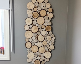 Holz Wandplatte, natürliche rohe Baumscheiben Dekor, rustikale Wandbehang Skulptur, Holzarbeit Kunst, Wald Baum Zweig Dekor, moderne Holzkunst