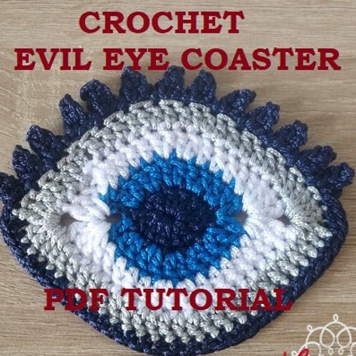 Pattern Crochet Evil Eye Charm PDF Easy Pattern Evil Eye Etsy