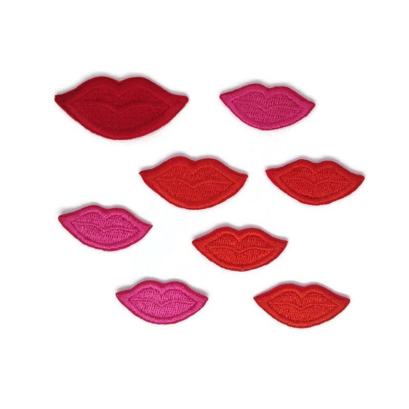 Embroidered Dolls Lips Patches. - Etsy