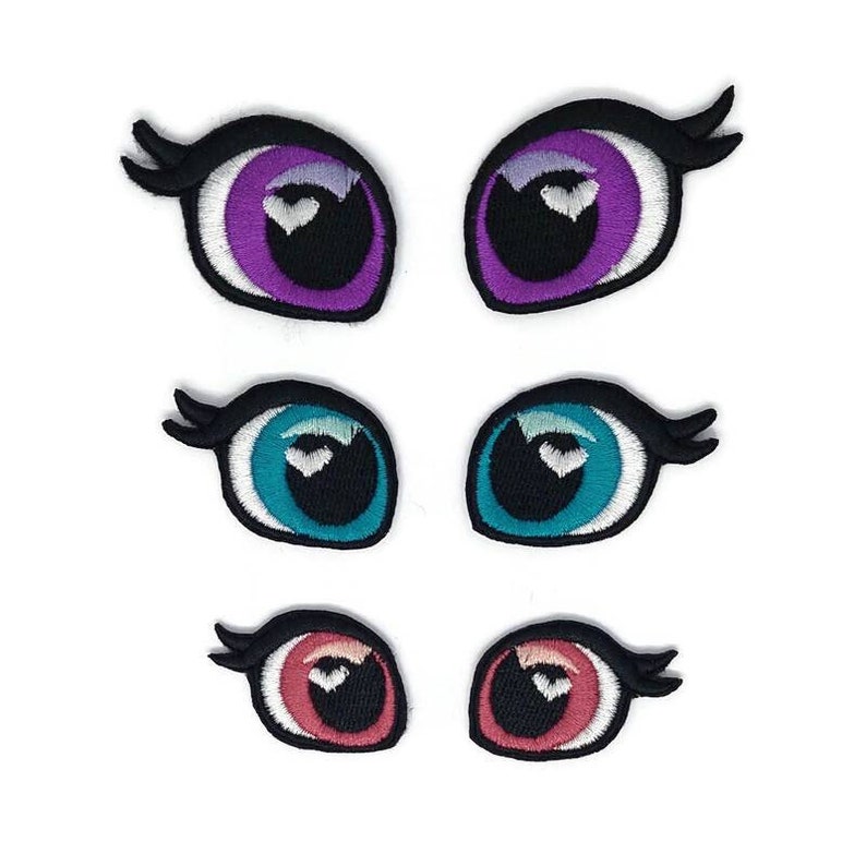 Embroidered Eyes Patches. Etsy