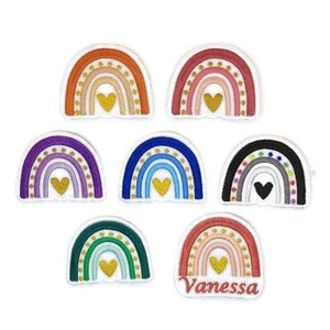 Personalized rainbow name patch.