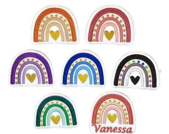 Gepersonaliseerde regenboognaampatch.