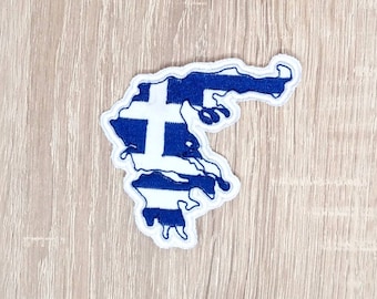 Greece country flag patch.