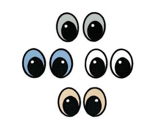 Cartoon eyes patches.