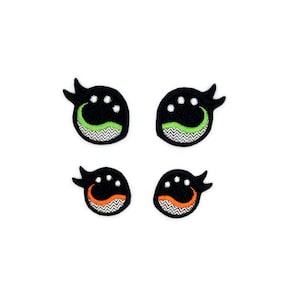 Gestickte Cartoon Augen Patches.