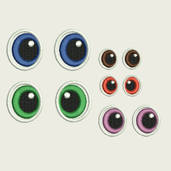 Embroidered Cartoon eyes patches.