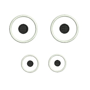 White round Cartoon eyes patches.