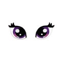 Embroidered eyes patches.