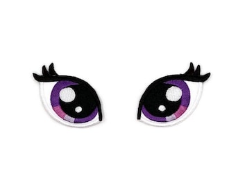 Embroidered eyes patches.