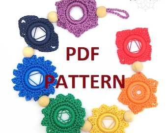 Seven chakras crochet pattern.