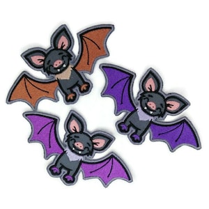 Embroidered  Funny Bat patch.