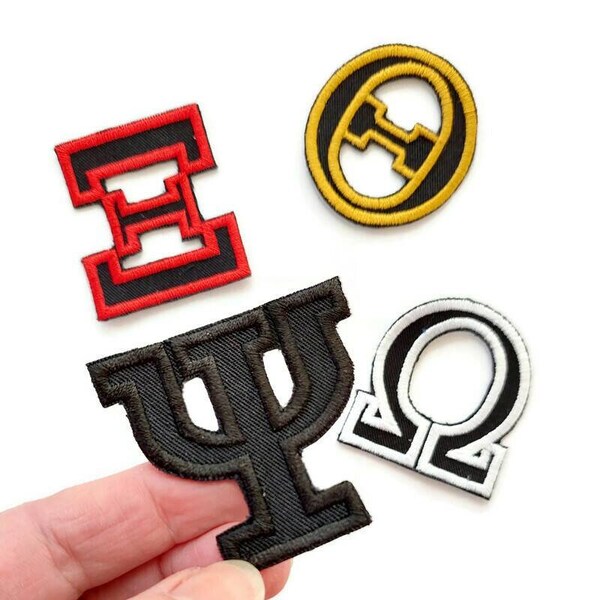 2 Inch Iron on Greek Letters Etsy