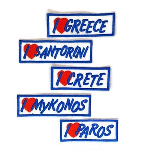 Custom Greek travel patch.