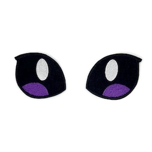 Embroidered  Cartoon eyes patches.
