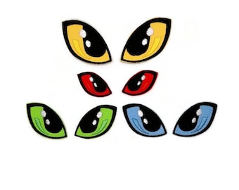 Gestickte Drachen Augen Patches.