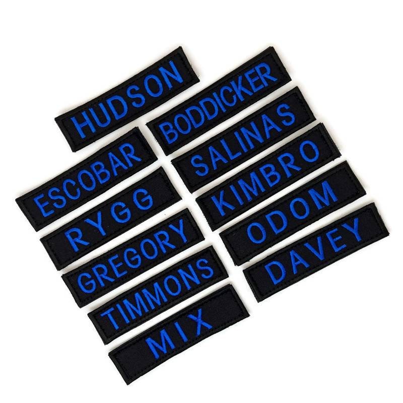 Embroidered Iron on / Velcro Name Patch. Etsy