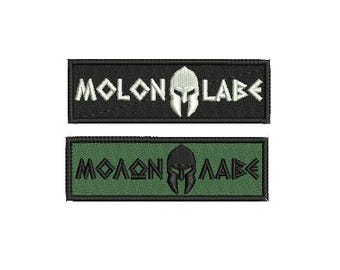 Patch – Spartan Helm zum Aufnähen – Patch Patch Patch – Aufnäher zum Aufbügeln mit Hakenverschluss – 10 x 3 cm