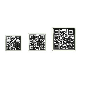 Custom embroidered QR code patch.