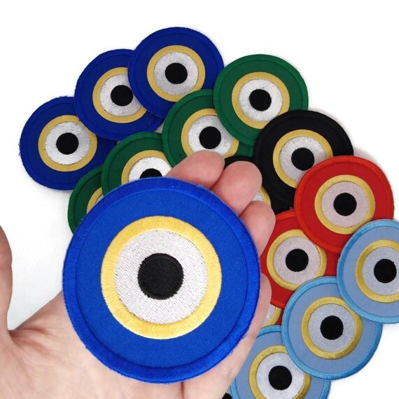 Ojo De Horus Wedjat Parche Bordado De Aplicación Con Plancha, Negro Rojo