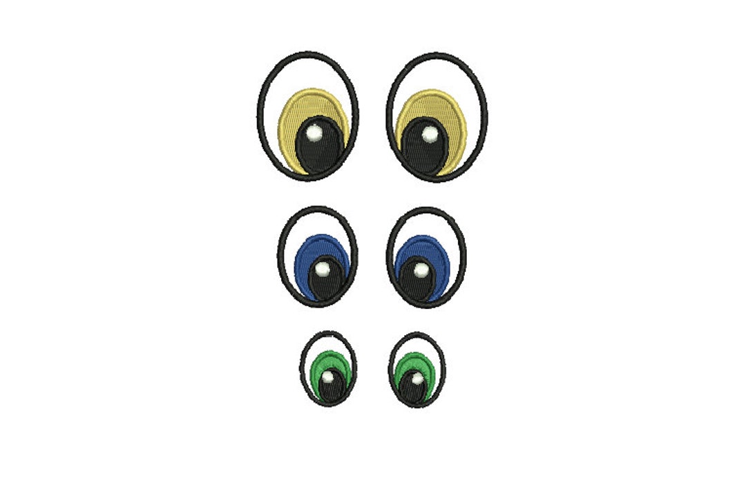 Parches bordados de dibujos animados en los ojos. - Etsy España Parches bordados de dibujos animados en los ojos. - Etsy España