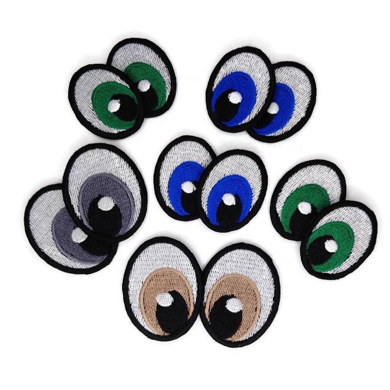 Embroidered Doll Eyes Patch. - Etsy