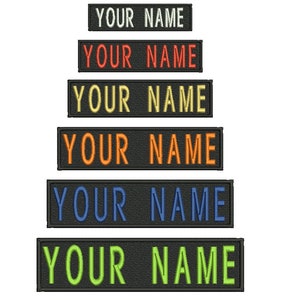 Knebelverschluss Namenspatch W 13 - 25 cm