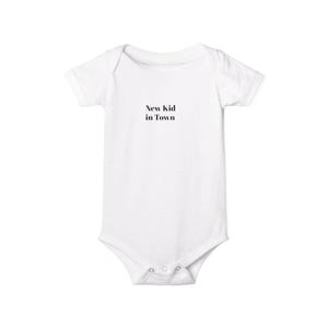 New Kid in Town Infant Jersey One Piece, Baby Shower Gift, Cute Baby Outfit, Funny Baby Bodysuit, Newborn Clothes, Infant Apparel