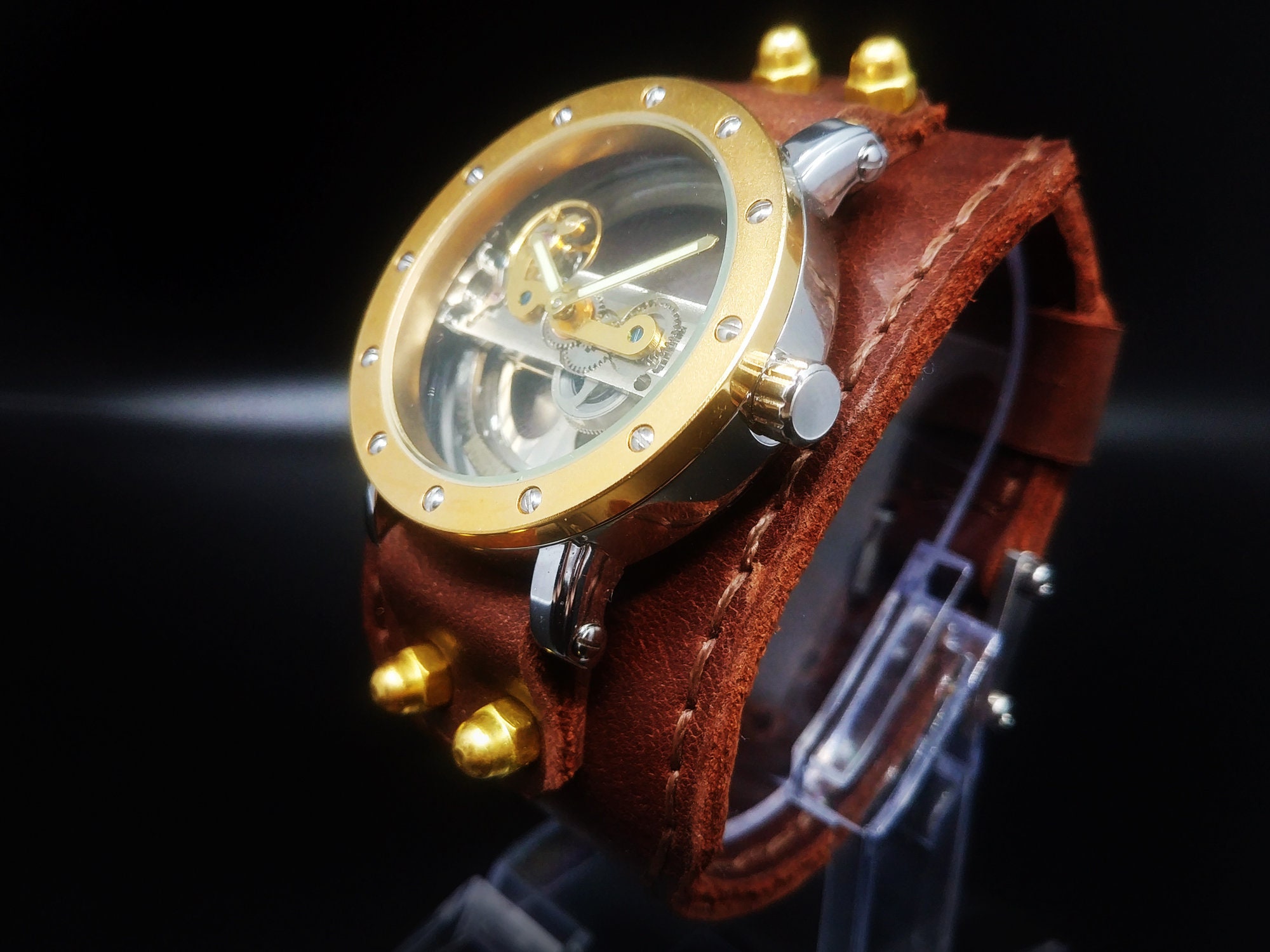 steampunk automatic watch