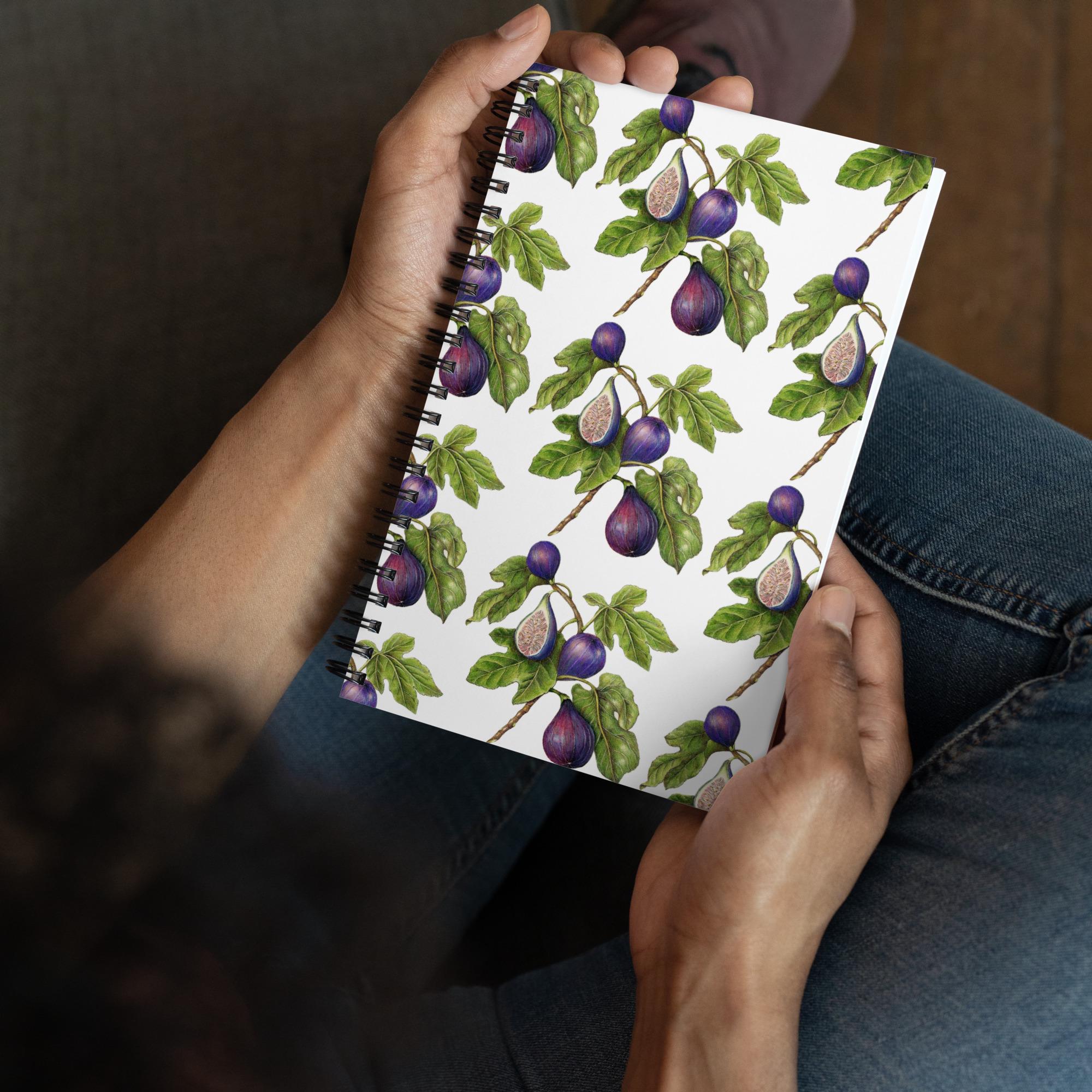 JEM Vintage Fig Botany Print Notebook,spiral Journal,stationary Journal ...